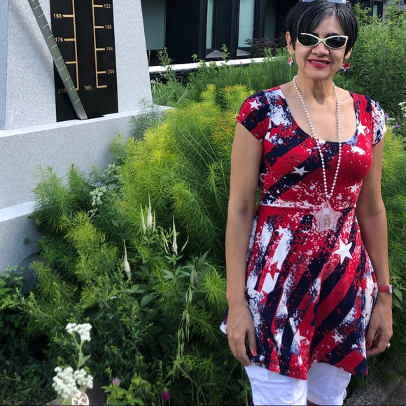 4th of July Red, White & Blue Sundress, Size L - Picture 3 of 15